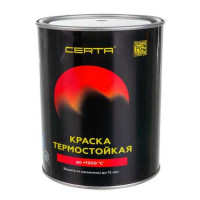 Церта-пласт Термо-эмаль  черная 0,8кг